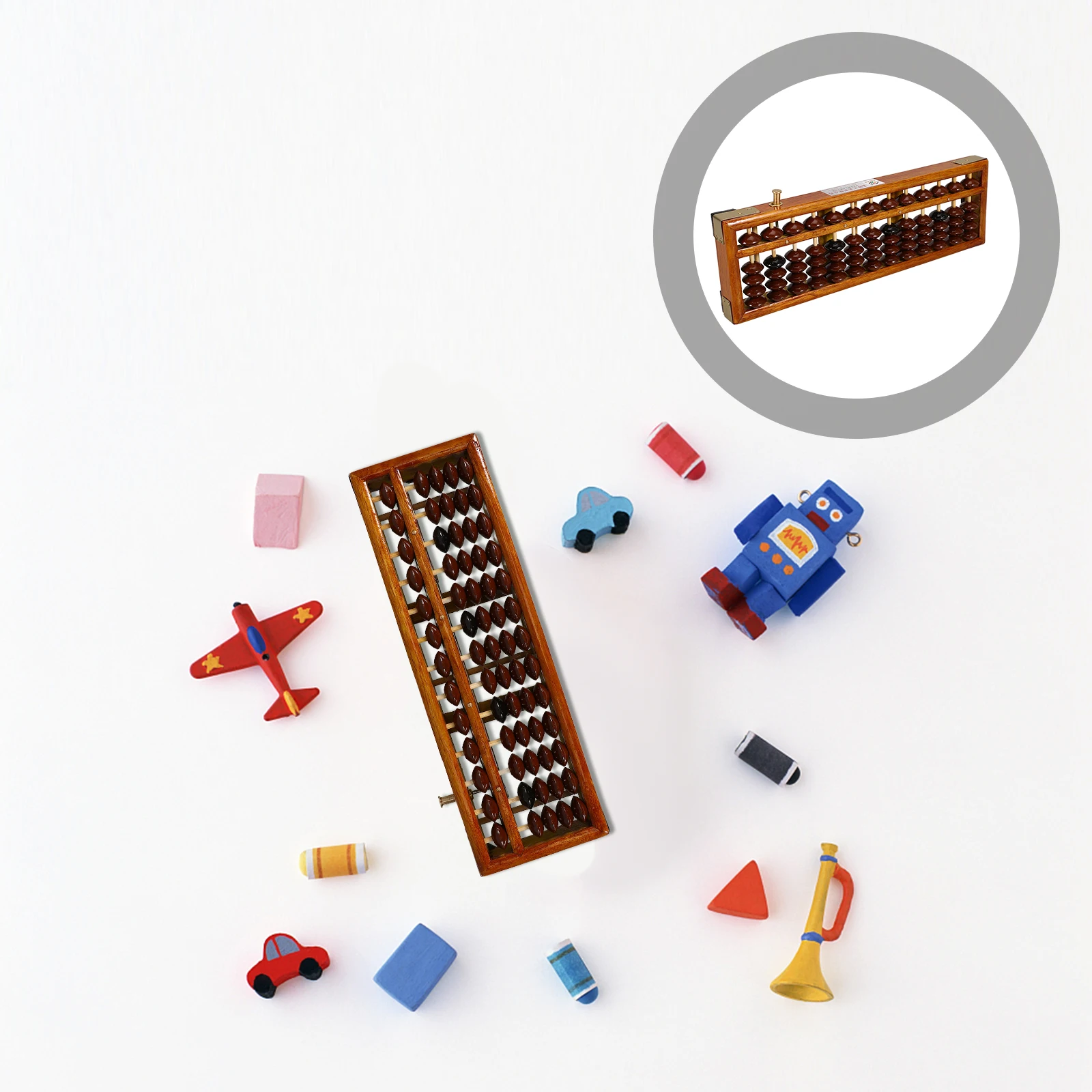 Ábaco para aprender educación Aldult cálculo herramienta de matemáticas chinas niños de madera