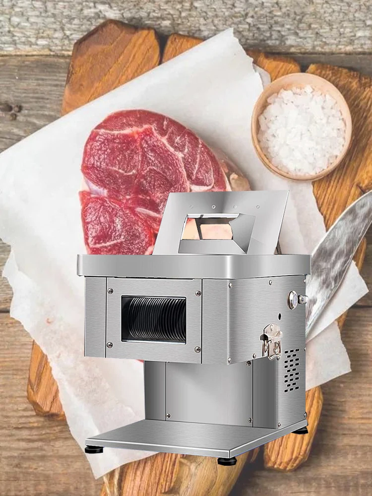 Kitchen Optional Thickness Meat Slicer Machine 220V Meat Cutter Fresh Meat Slicing Shreds Cutter Beef Slicer Machine