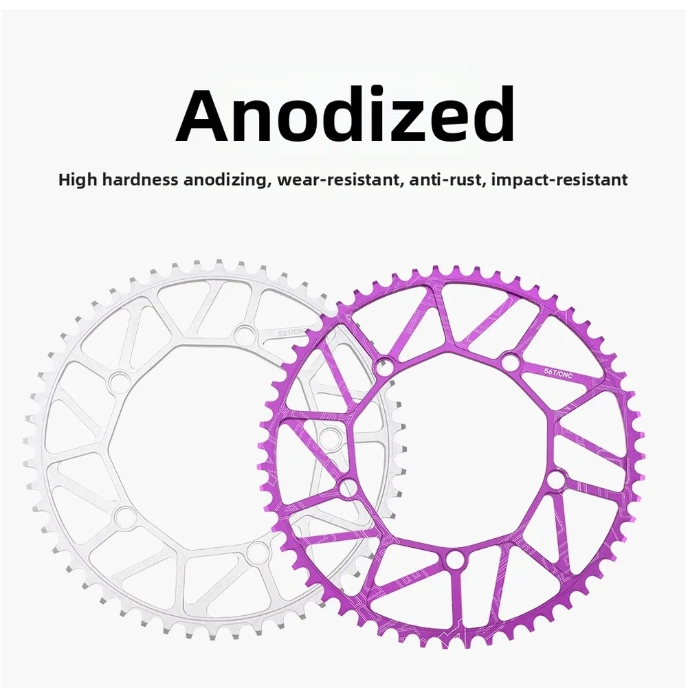 Portable 130BCD Folding Bike Chain Ring Aluminum Alloy Lightweight Bicycle Chain Ring Narrow Bicycle Cycling Accessories view 5