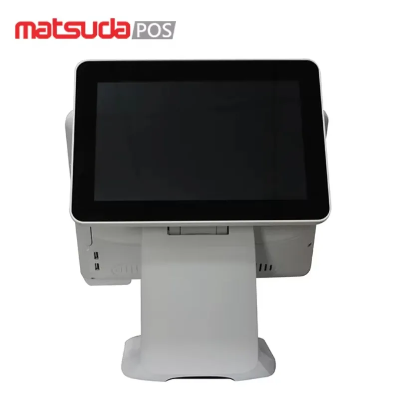 2026 15 Inch Pos Desktop Computers Dual Touch Screen Portable Pos Terminal Bill Payment Machine