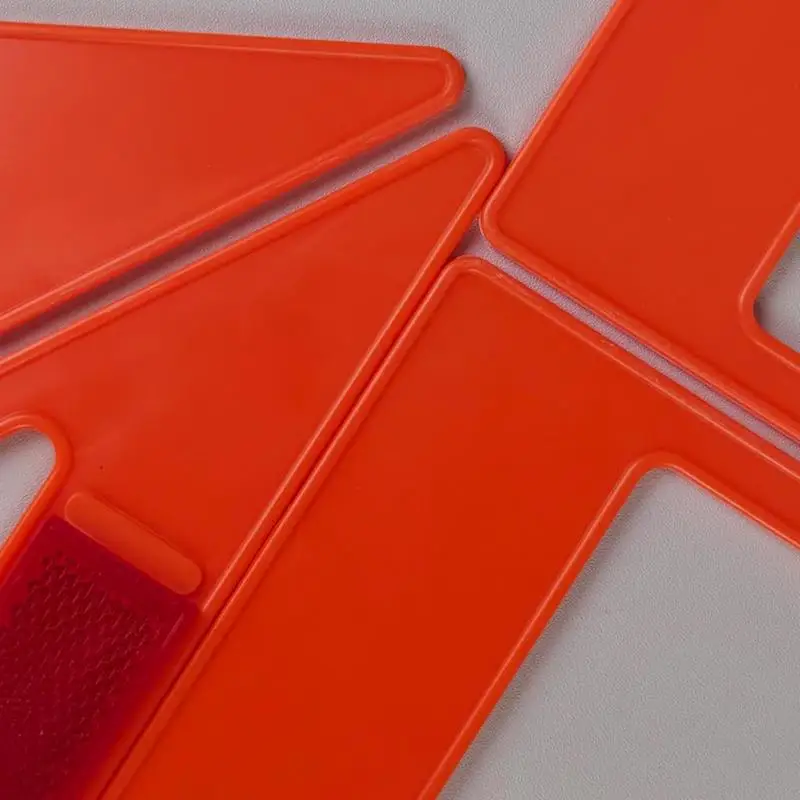 Triángulo de advertencia plegable, símbolo de advertencia reflectante para vehículos, protección de dispositivo de seguridad de alerta de peligro Triple compacto antideslizante