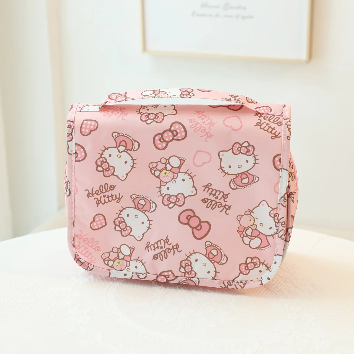 

women handbag cartoon hanging wash cosmetic bag Sanrio hello kitty handbag multi-functional storage bag