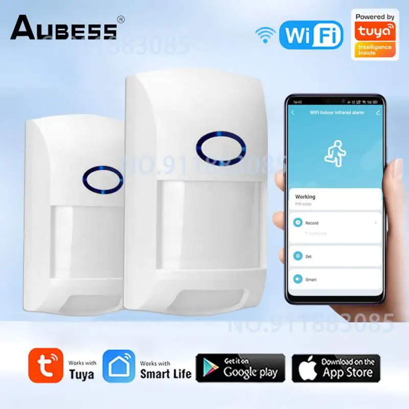 tuya smart wifi detectores infravermelhos sensor de movimento alarme compativel com o aplicativo tuya vida inteligente casa ladrao 01