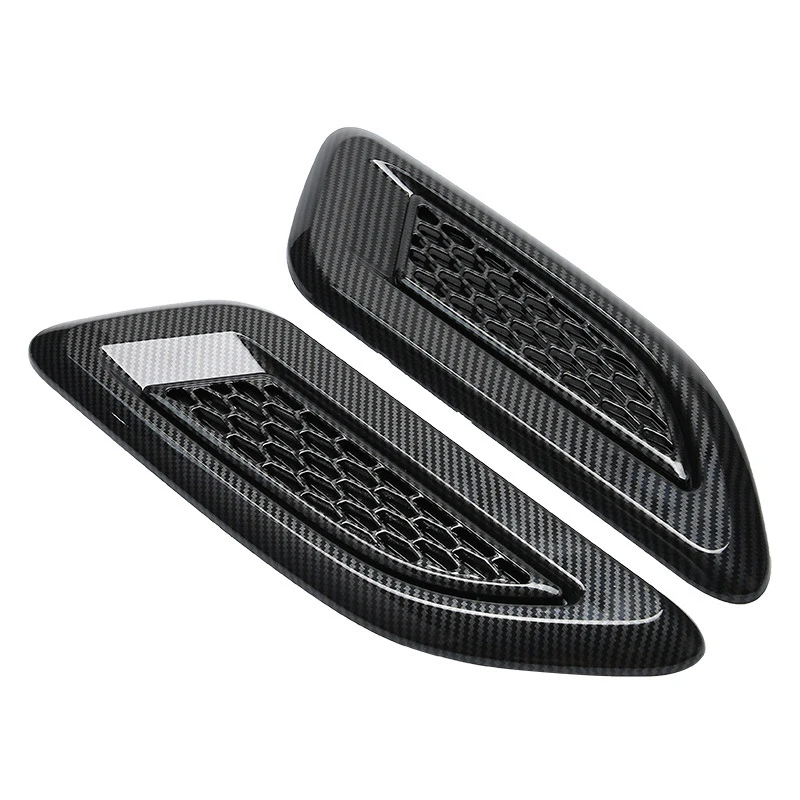 2Pcs Car Hood Air Vent Wing Trim for Land Rover Range Rover Sport Evoque Discovery 4 Freelander 2 2007-2018 Exterior Accessories