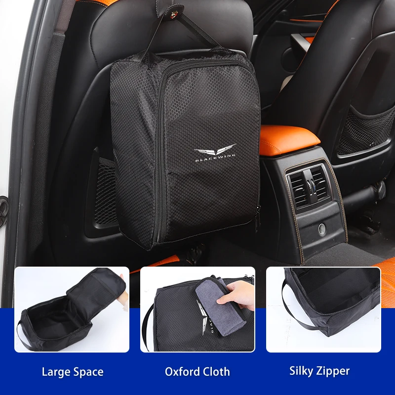 Car Trunk Shoes Bag Honeycomb Mesh Sneakers Storage Bag For Cadillac CTS ATS SRX BLS XLR XTS STS XT4 CT4 XT5 CT5 XT6 CT6 Seville