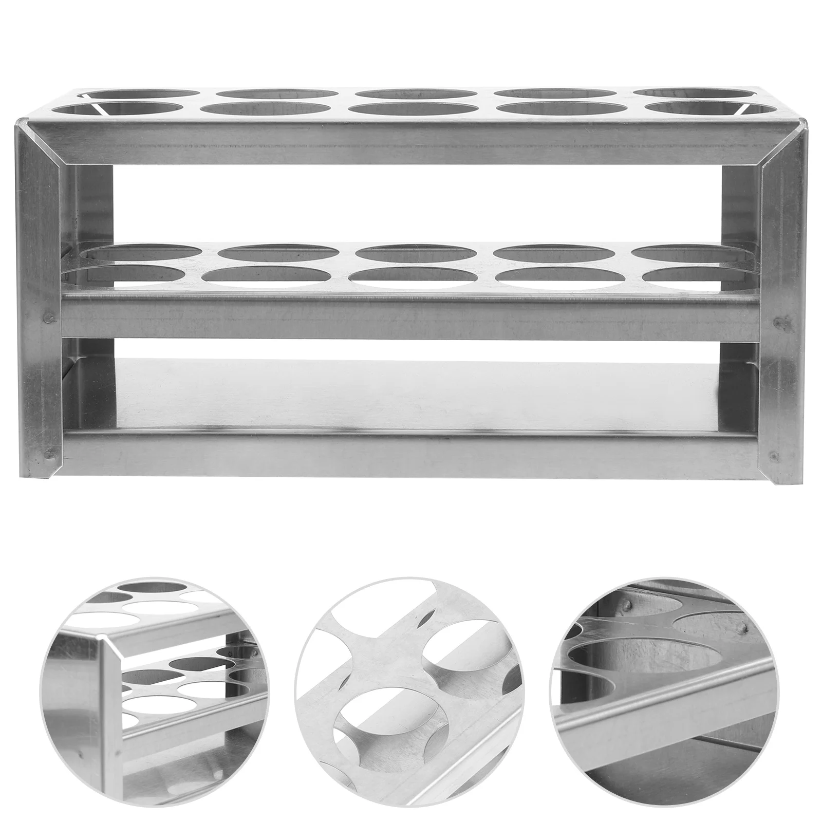 

Stainless Steel Test Tube Rack Lab Racks Holder Centrifuge Stand Powder Filling Machine Organizer Sampling Tubes Metal Bracket