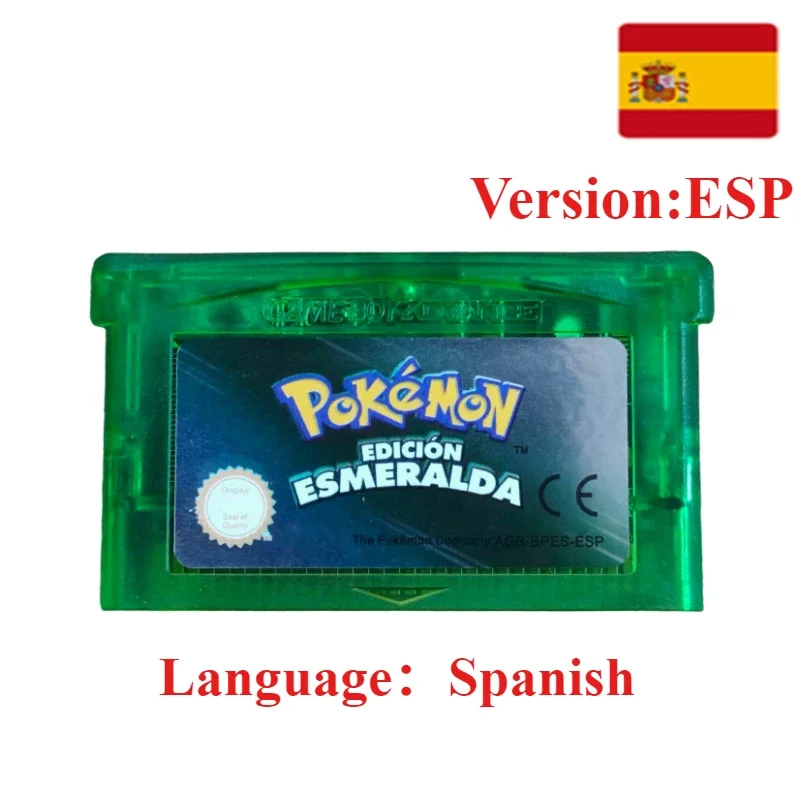 GBA Game Pokemon Series 32 Bit videogamecartridge Consolekaart Pokemon Emerald Ruby FireRed LeafGreen Sapphire Meertalig