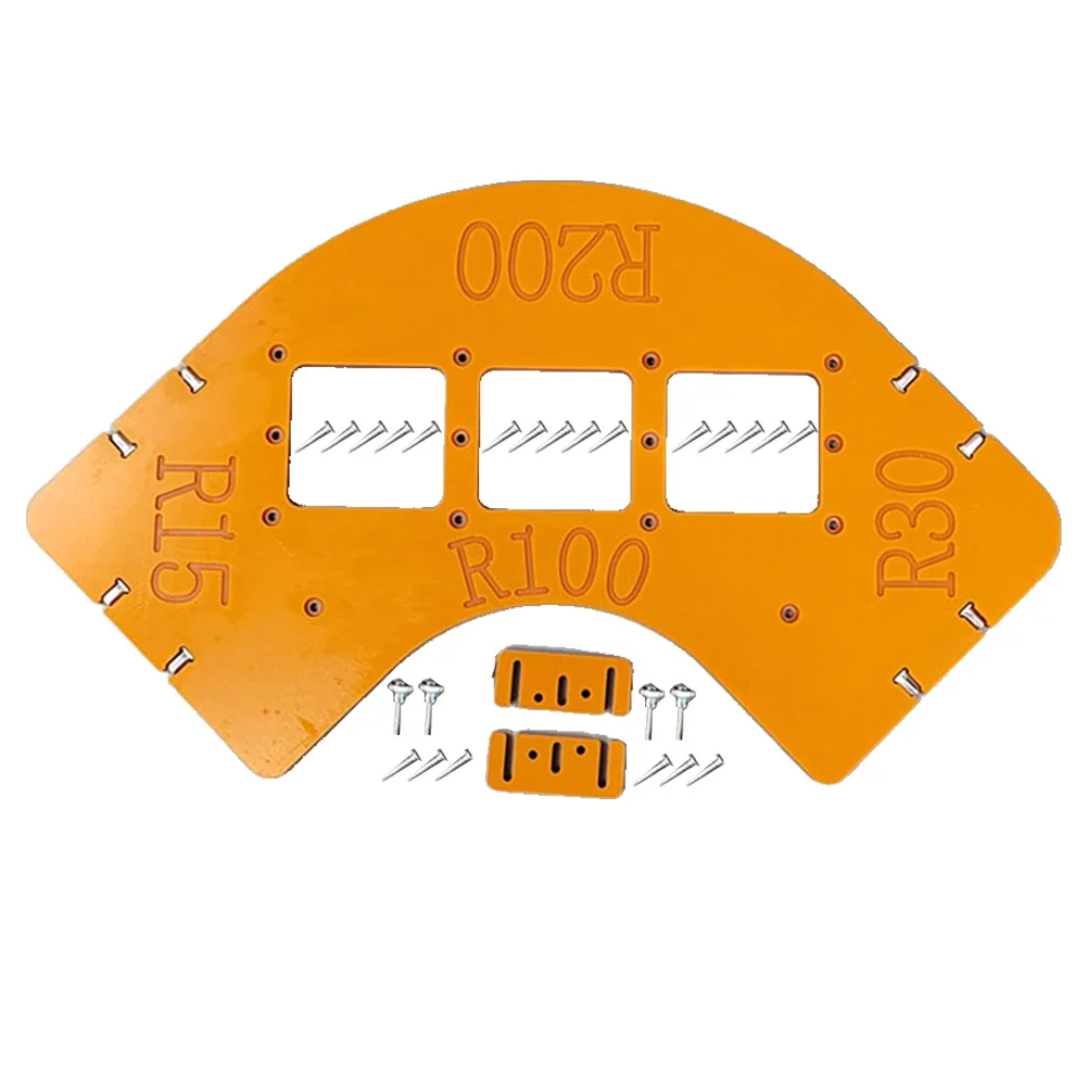 Switch Holes Radius Jig Router Templates Radius Router Fixture 8 Angle Options Cutting Templates Easy To Install