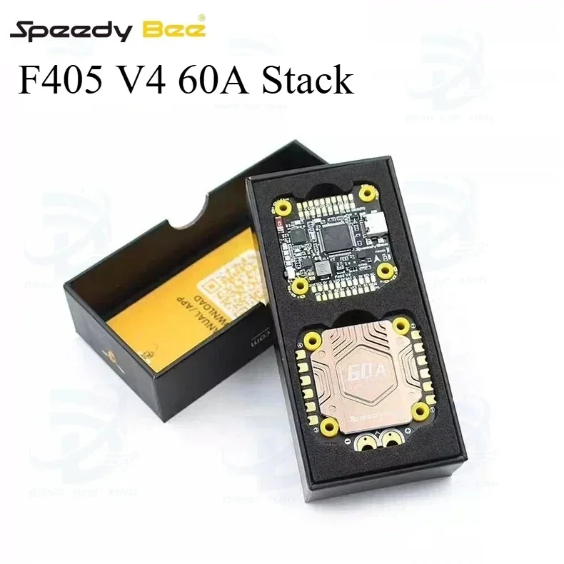 BoMasMOriginal SpeedyBee Stack F405 V4 FC BLS 60A 4in1 RC ESC Flight Controller For FPV Freestyle Drones Crossing Aircraft DIY P