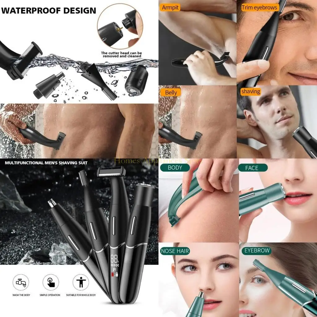 

D0AB Pubic Hair Removal Trimmer for The Groin Epilator Safety Man Lady Shaving