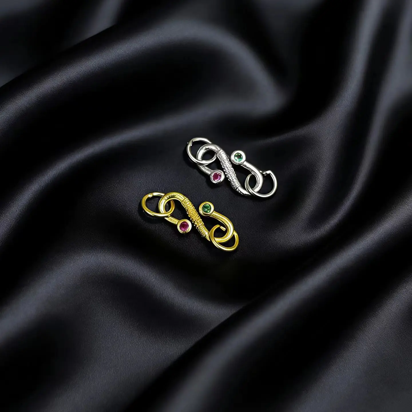 

Wholesale DIY S925 Sterling Silver Clasp Necklace Bracelet Clasp Hook Accessories for 3-8mm Pearls 10pcs/lot