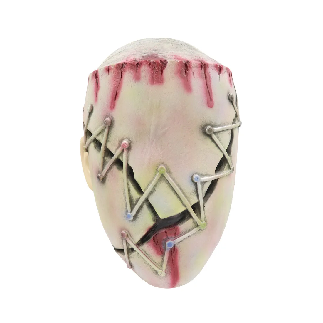 Halloween Natale Maschera Cosplay Gioco Macellaio Sangue Lattice Donna Uomo Carnevale Festa di compleanno Puntelli Spaventoso Killer Trapper Casco