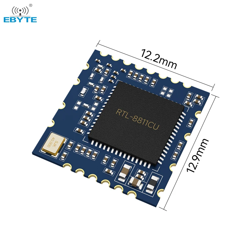 RTL8811CU 2.4GHz 5.8GHz WiFi Module 22dBm Stamp Hole EBYTE E103-RTL8811CU SDIO SMD Module Low Cost 22dBm 200m USB Interface