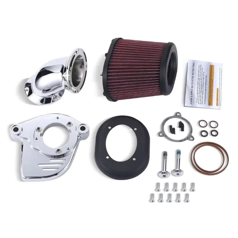 

Zuimi High-end Heavy Breather Air Cleaner Intake Filter For Harley Touring Glide Softail 17-22 Aluminum Single-piece Design