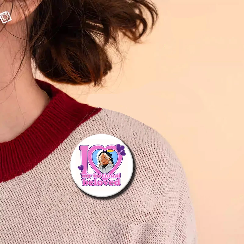 Funny Game Date Everything Coin Brooches Cute Cartoon Role Playing Pins on Backpack Clothes