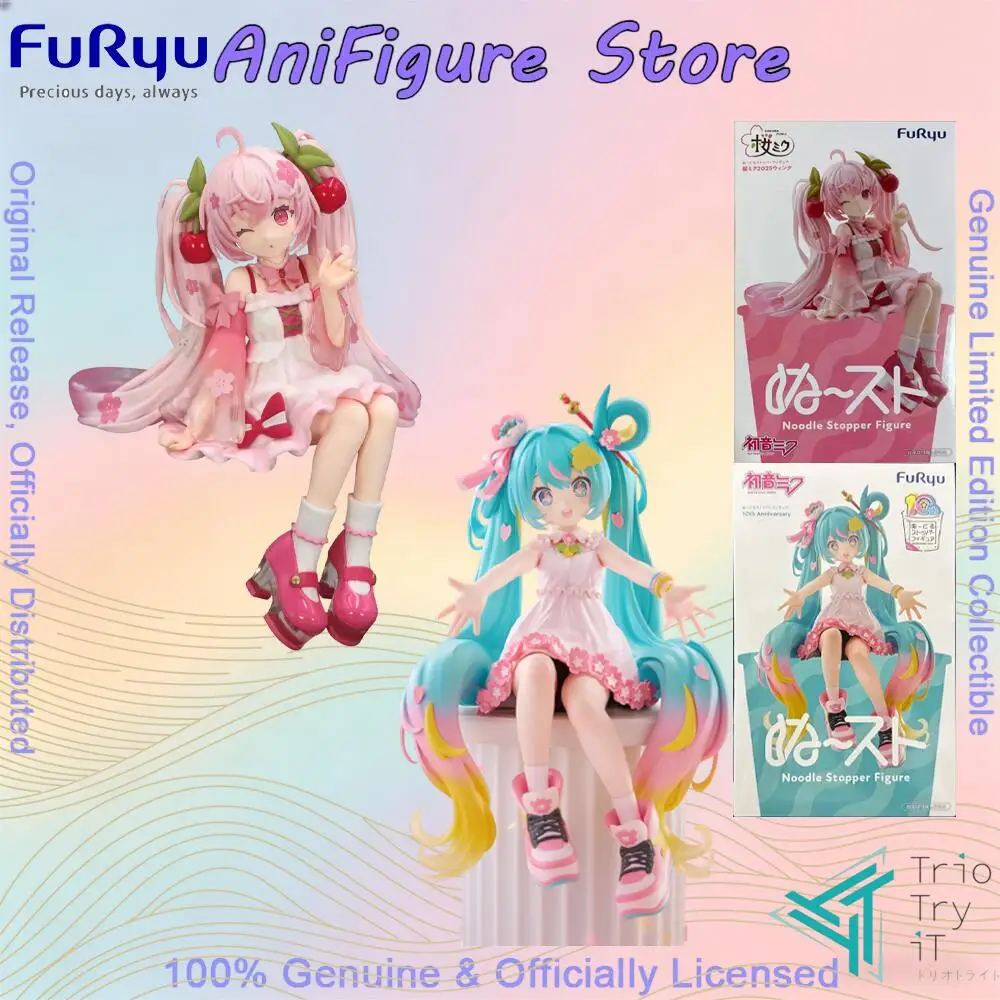 公式正規品-在庫あり-フリュー-ヌードルストッパーフィギュア-初音ミク-10周年-2025-ウィンクフィギュア-アニメ-箱入り玩具-コレクタブル