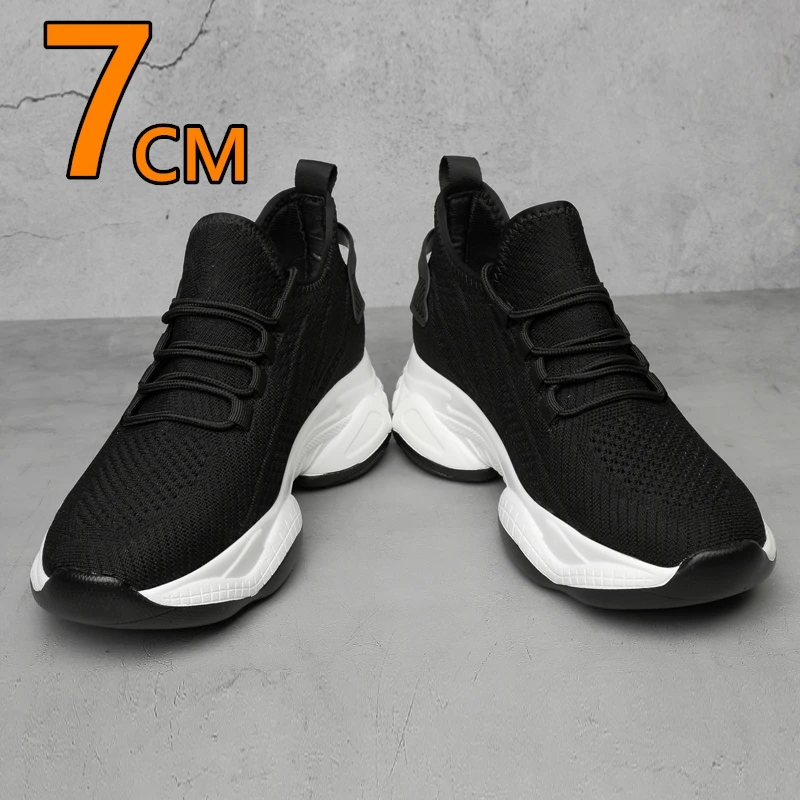 

Мужские кроссовки, повседневная обувь, увеличивающая рост, обувь унисекс, летние дышащие туфли-лифты, женские выше