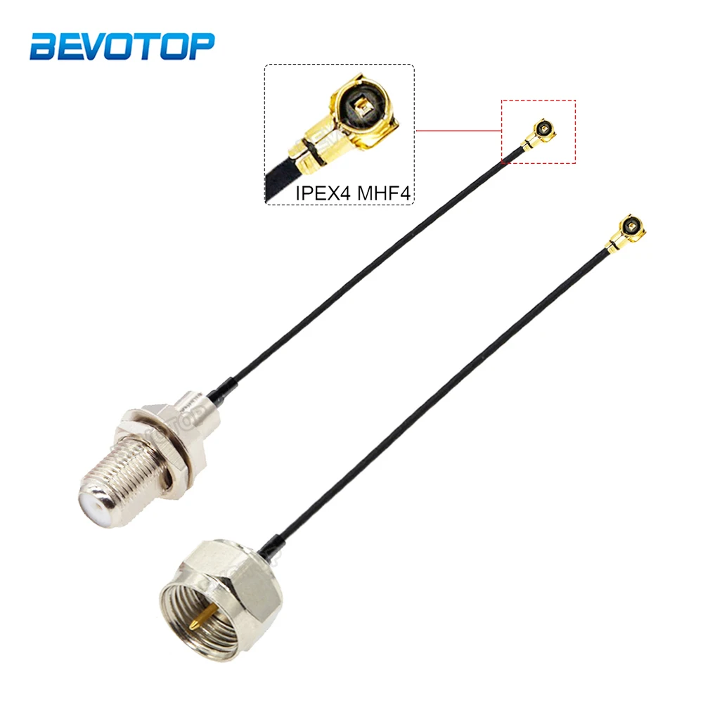 

2PCS/LOT F Connector to u.FL// Female Jack Pigtail RF1.13 RF Coaxial Cable 3G Antenna Extension Cord Wire 15CM 30CM