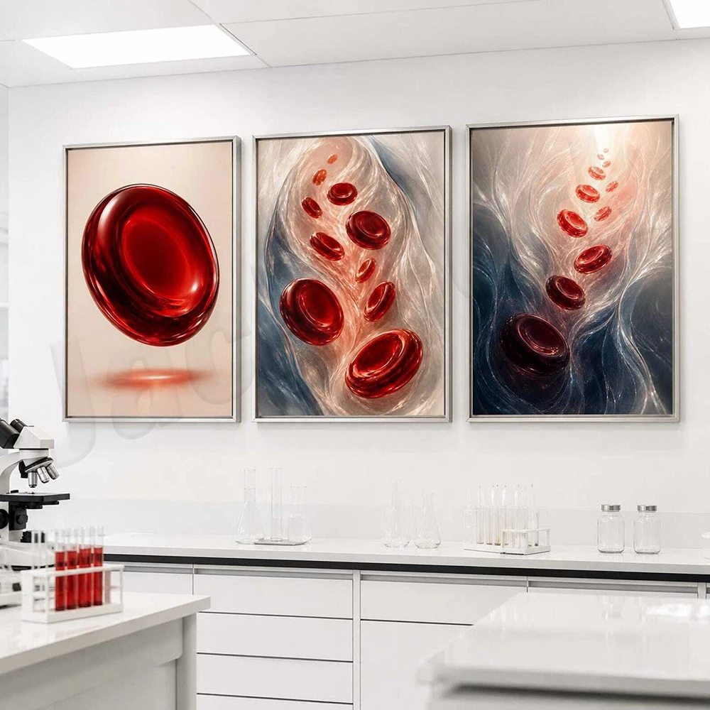 ภาพพิมพ์เซลล์เม็ดเลือดแดง (ฮีม - Medical Lab Posters บทวิจารณ์และราคา