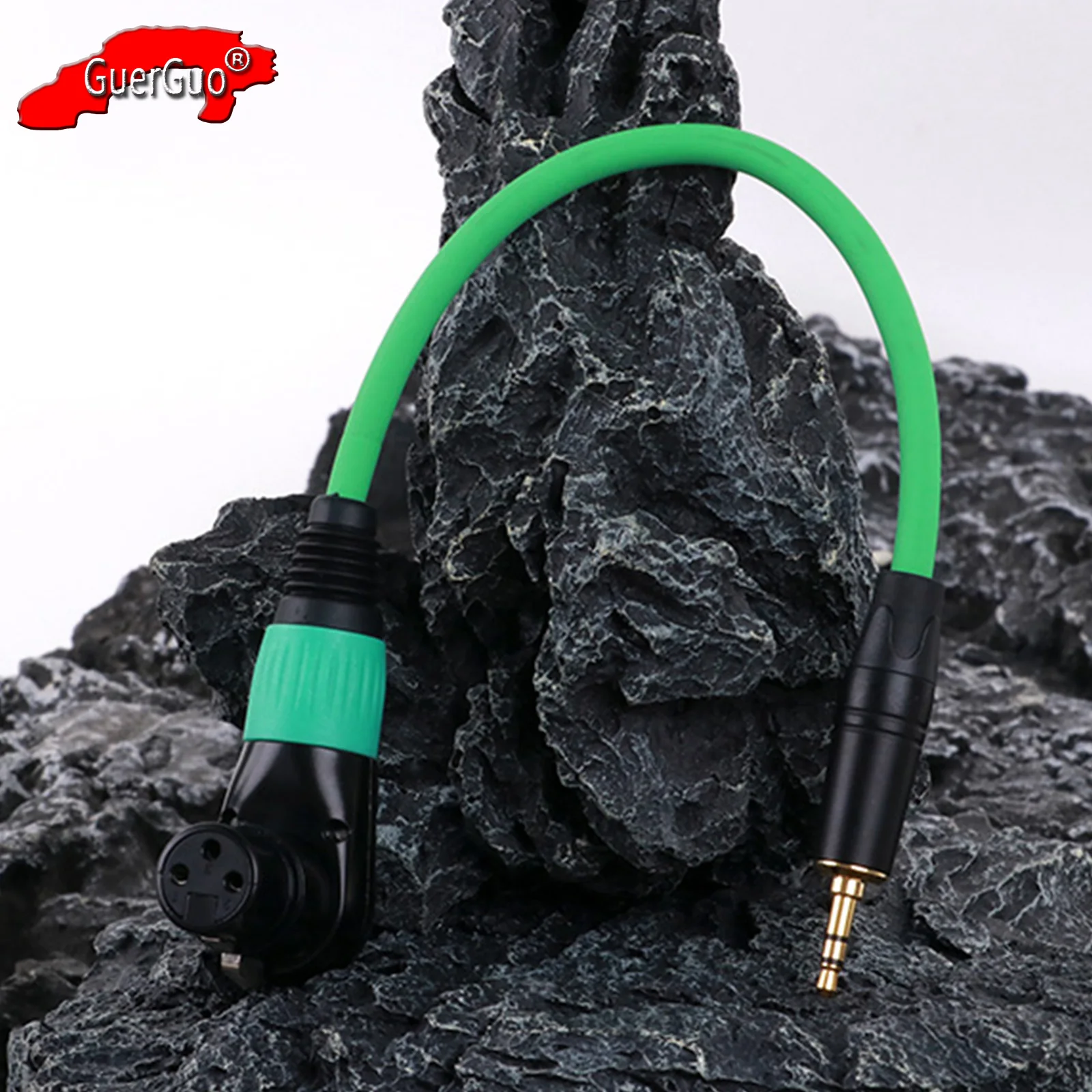 

XLR to 3.5mm Cable,90 Degree 3Pin XLR Female to 1/8 inch Stereo Jack Aux MIC Audio Extension Line Adapter Cord for DSLR Camera