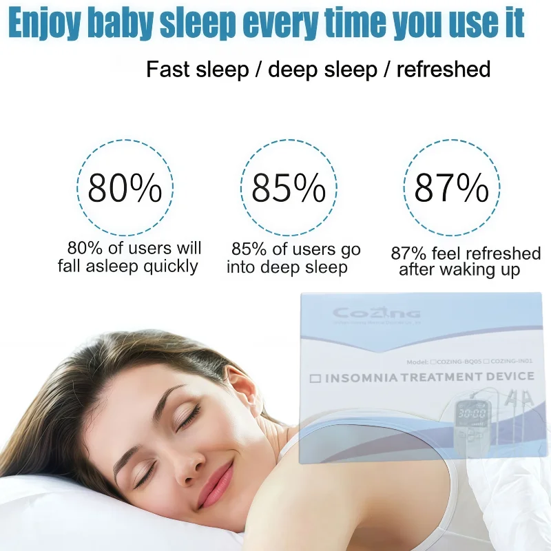 CES Clip Ear Sleep Aid Device, Cranial Electrotherapy Stimulation for Fast Sleep, Relieve Insomnia Sleepless Anxiety