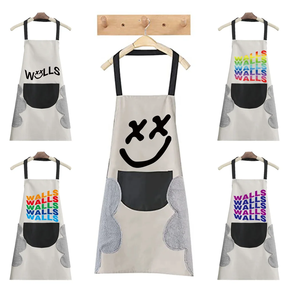 Cooking Work Clothes Light and Thin with Pockets Can Wipe Hands Milk Tea Flower Shop Work Clothes Apron Sleeveless Apron