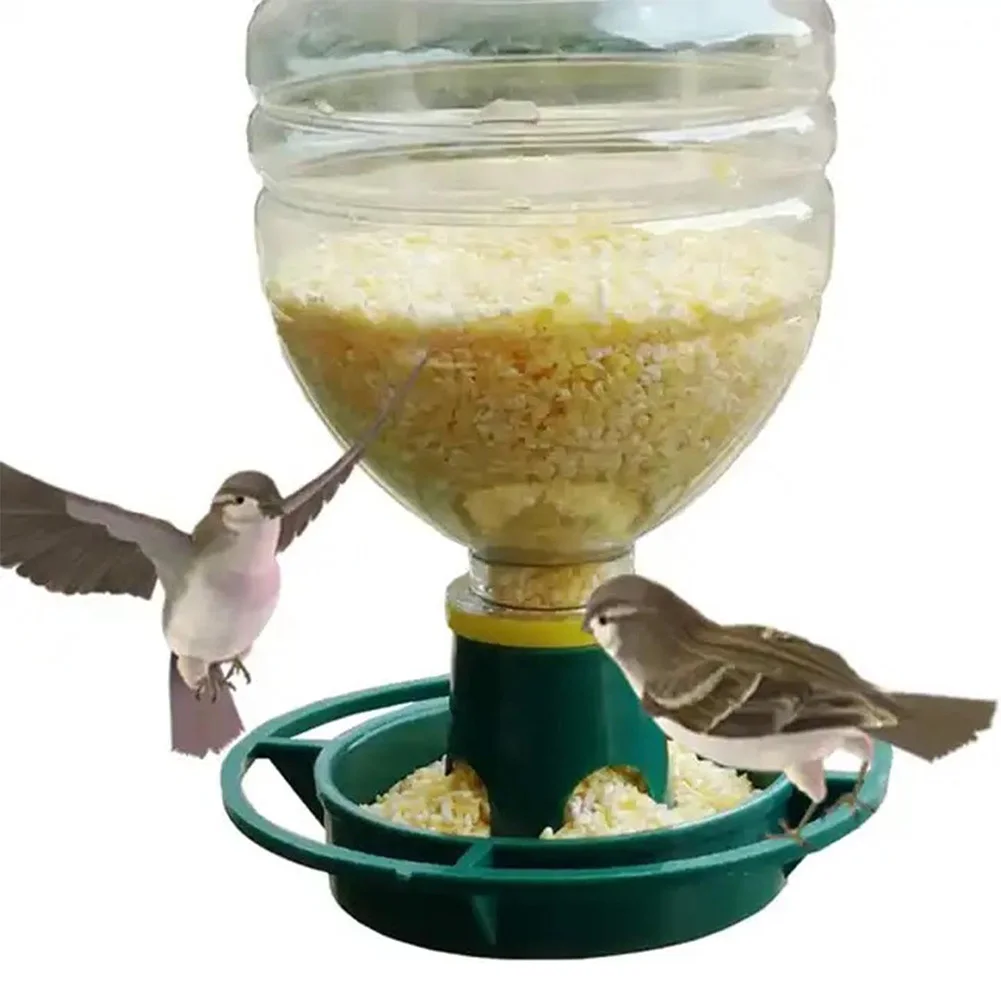 Bird Feeder Kit for Garden Use Recycle Plastic Bottles with Easy Assembly and Hanging Hook for All Weather Conditions