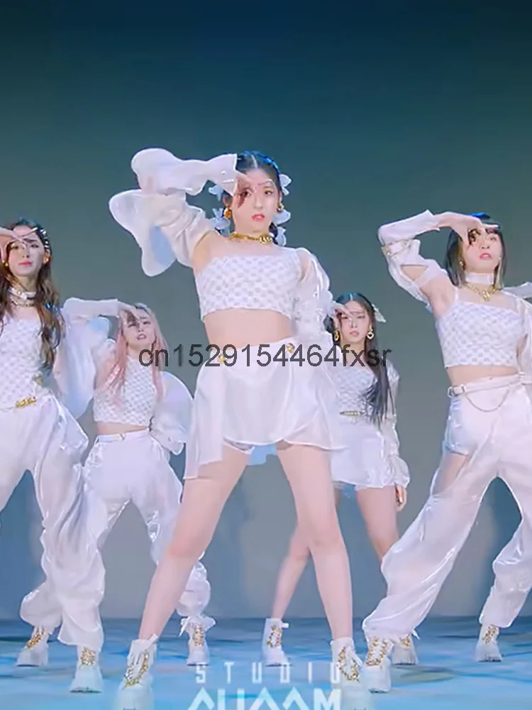 

Korean Girl Group's Same Performance Costume, New Jazz Dance and Song Costume, Adult Street Dance Performance Costume,