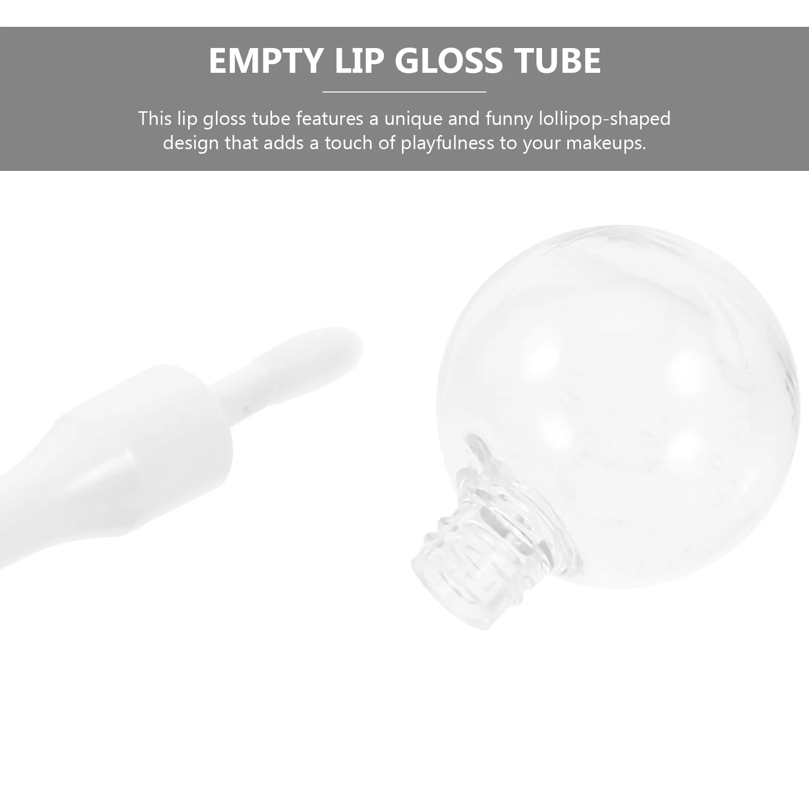 6 قطعة أنبوب المصاصة شفافة إعادة الملء حاويات بلسم فارغة المحمولة البلاستيك زجاجة ملمع الشفاه أنابيب ملمع الشفاه الصغيرة النساء #3
