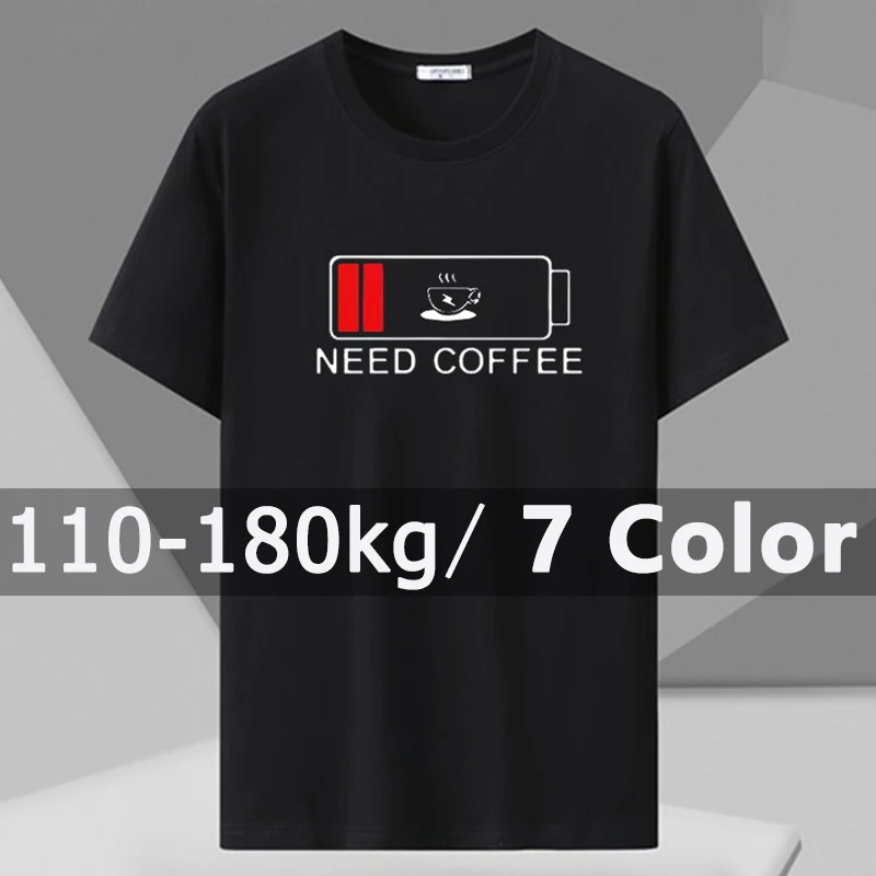 Men's Printed T-shirt Plus Size 110-180kg Loose Short Sleeve Tee Oversized Tops 5XL 6XL 7XL Big Size Men Clothing 티셔츠 Camiseta