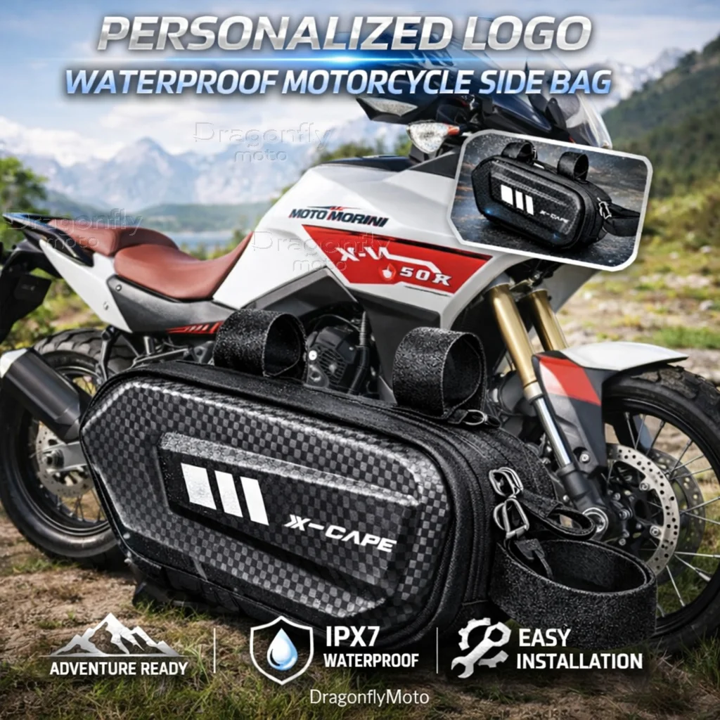 

Для мотоциклов Moto Morini X-Cape 650 650X 2023 2022: Водонепроницаемая жесткая боковая сумка-кофр с индивидуальным логотипом