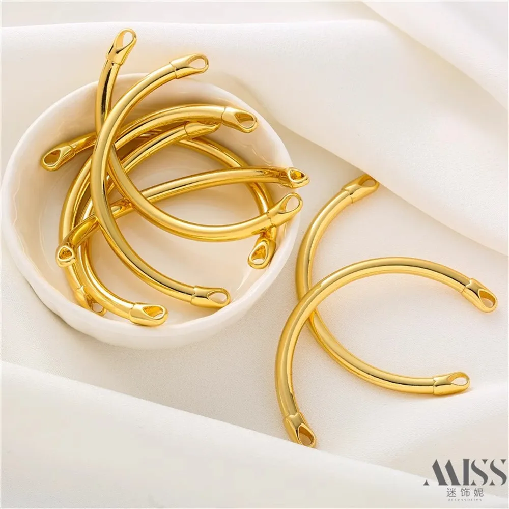 

18K Ring Bend Half Ring Bracelet DIY Accessories Hand Woven Bracelet Rope Accessories Material