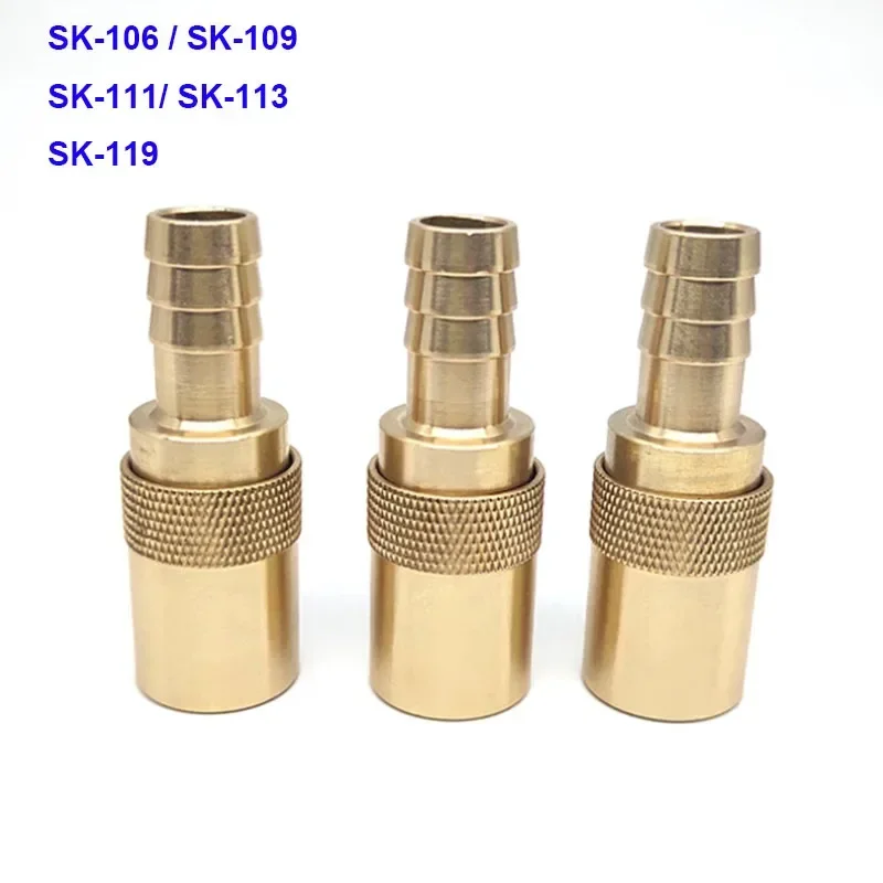 2PCS  JS Cooling Water Nozzles Connection Joints Mold Accessories SK Brass Quick Connector Plugs