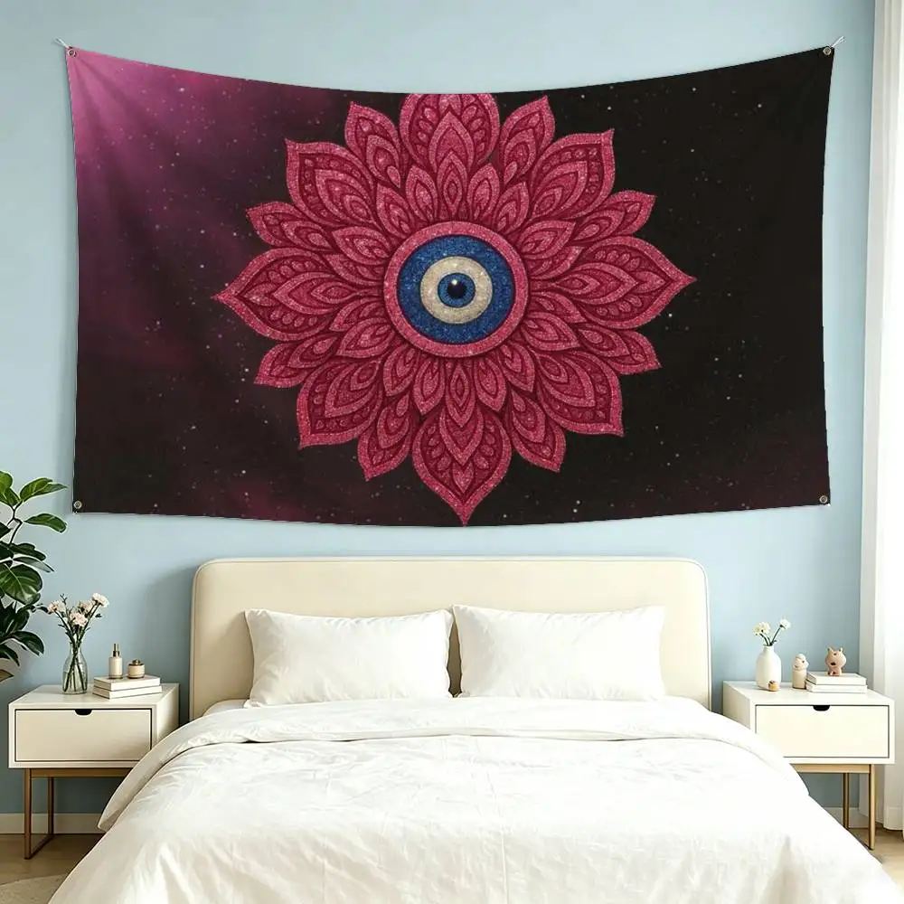 T-Turkey Evil Eye Lucky  Flags Wall Hanging Tapestry Outdoor Garage Room Decorative flag Background Blanket