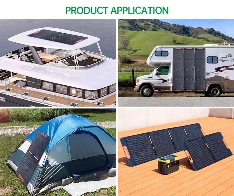 Portable High Efficiency Ip67 Waterproof Integrated Foldable Solar Panel 100W-400W for Outdoor Electric Devices