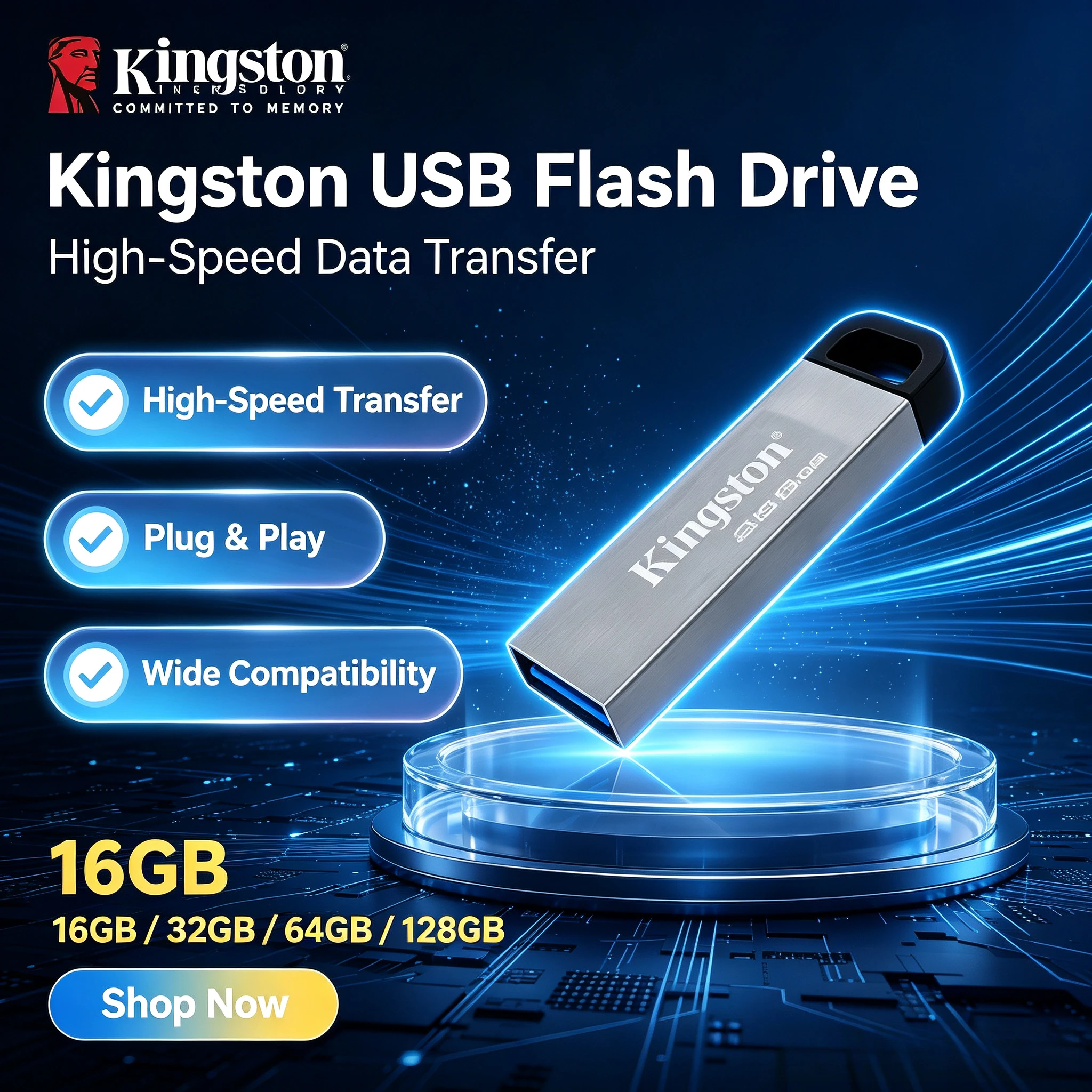 Kingston Data Traveler Kyson USB Flash Drive 64GB 128GB 256GB 512GB USB 3.2 Flash Penrive DTKN Pen Drive for Computer Original