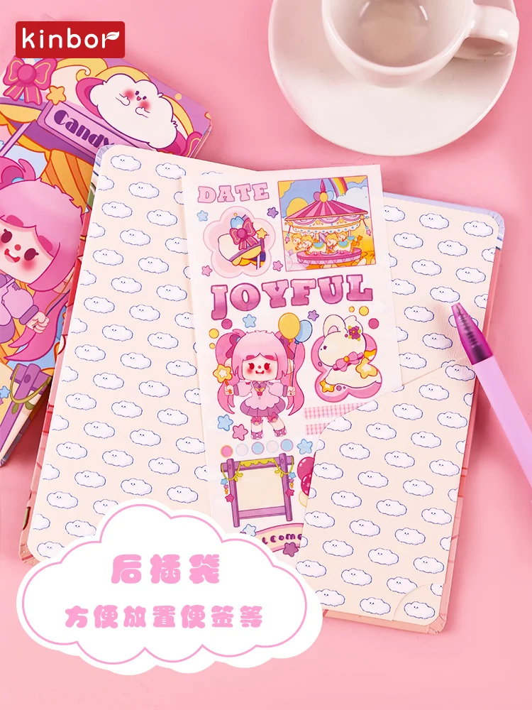 Kinbor Sugar DouDou Series Small Notebooks Square Week Cute Notepad And Journals Kawaii Grid exquisite advanced Mini Record Book