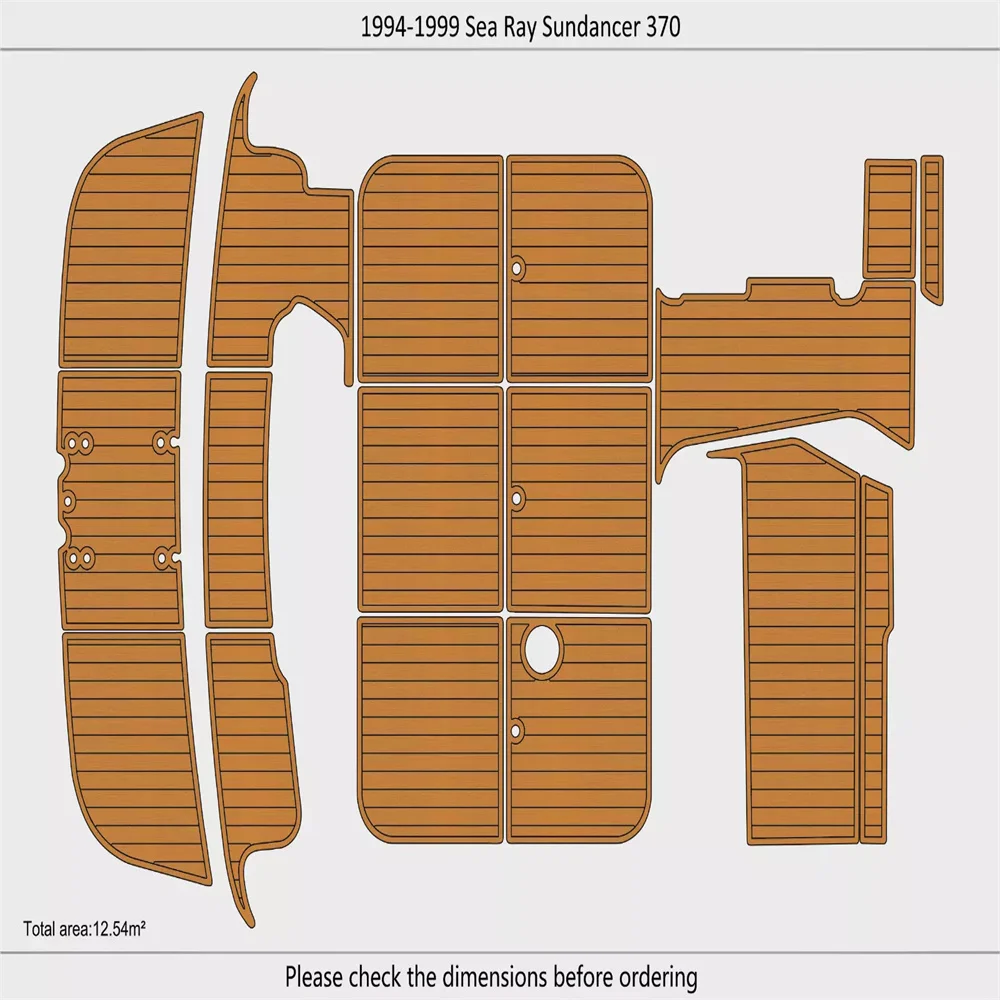 1994-1999 Sea Ray 370 Sundancer Cockpit Swim platform 1/4