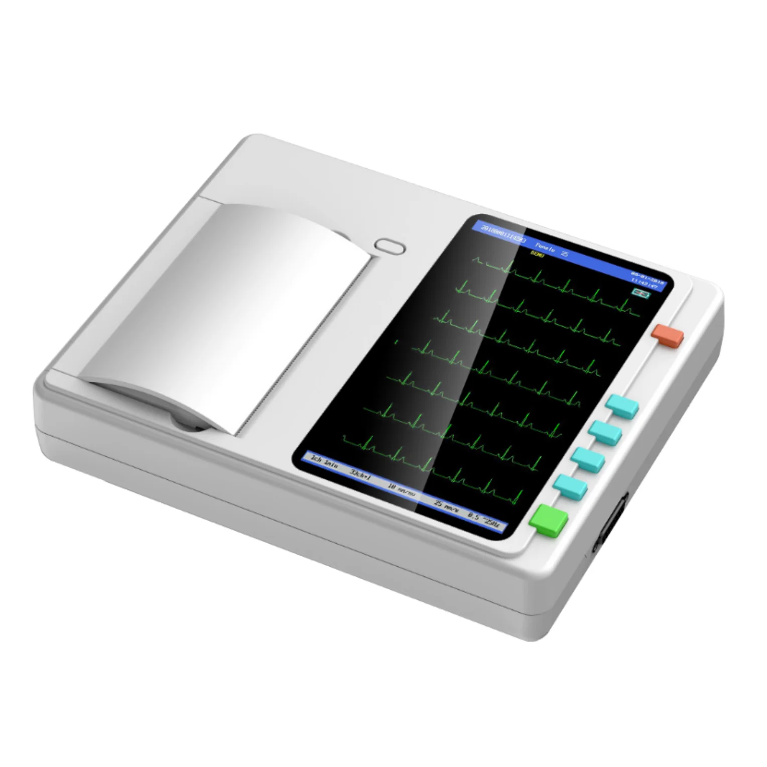 12 channel analyzer holter ecg cable  thermal paper ECG machine  