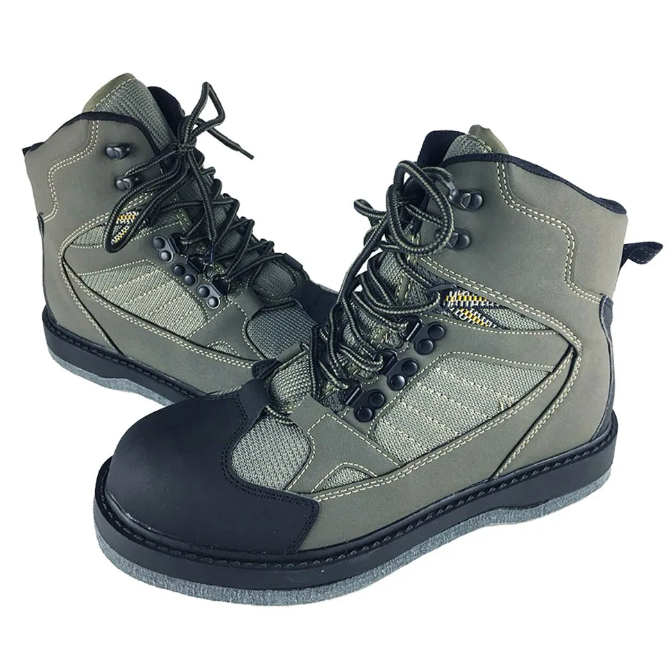Fly Fishing Shoes Aqua Sneakers Breathable Rock Sport Wading Waders Felt Sole Boots Quick-drying No-slip For Fish Pants Clothing
