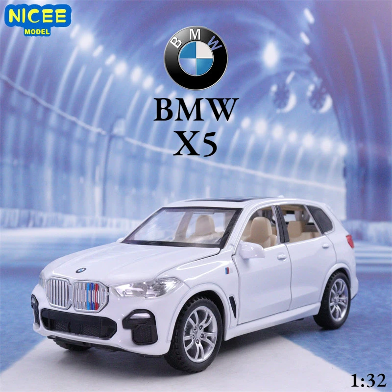 

1:32 внедорожник BMW X5, модель автомобиля из литого металлического сплава, модель автомобиля со звуковым оформлением, коллекционная детская игрушка, подарки F163