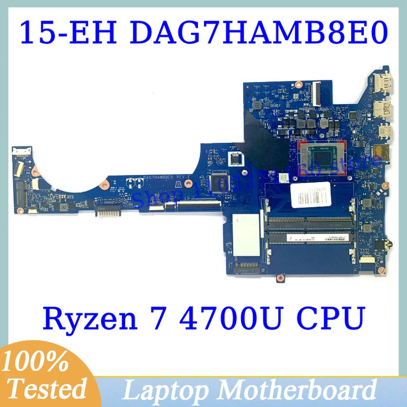 DAG7HAMB8E0 For HP Pavilion 15-EH 15Z-EH High Quality Mainboard With Ryzen 7 4700U CPU Laptop Motherboard 100% Fully Tested Good