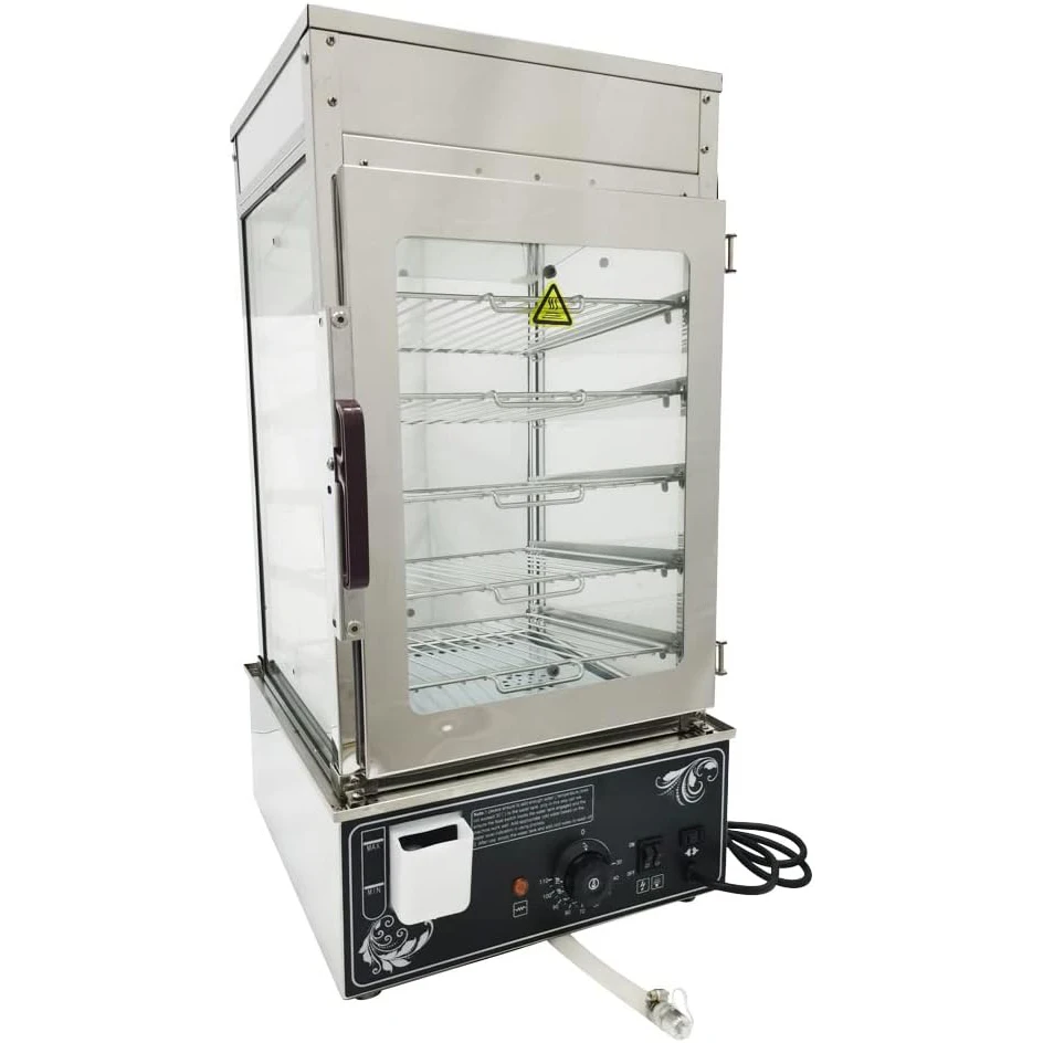 

Bun Steamer Electric Food Display Automatic Temperature Control 5 Layers Display 110V