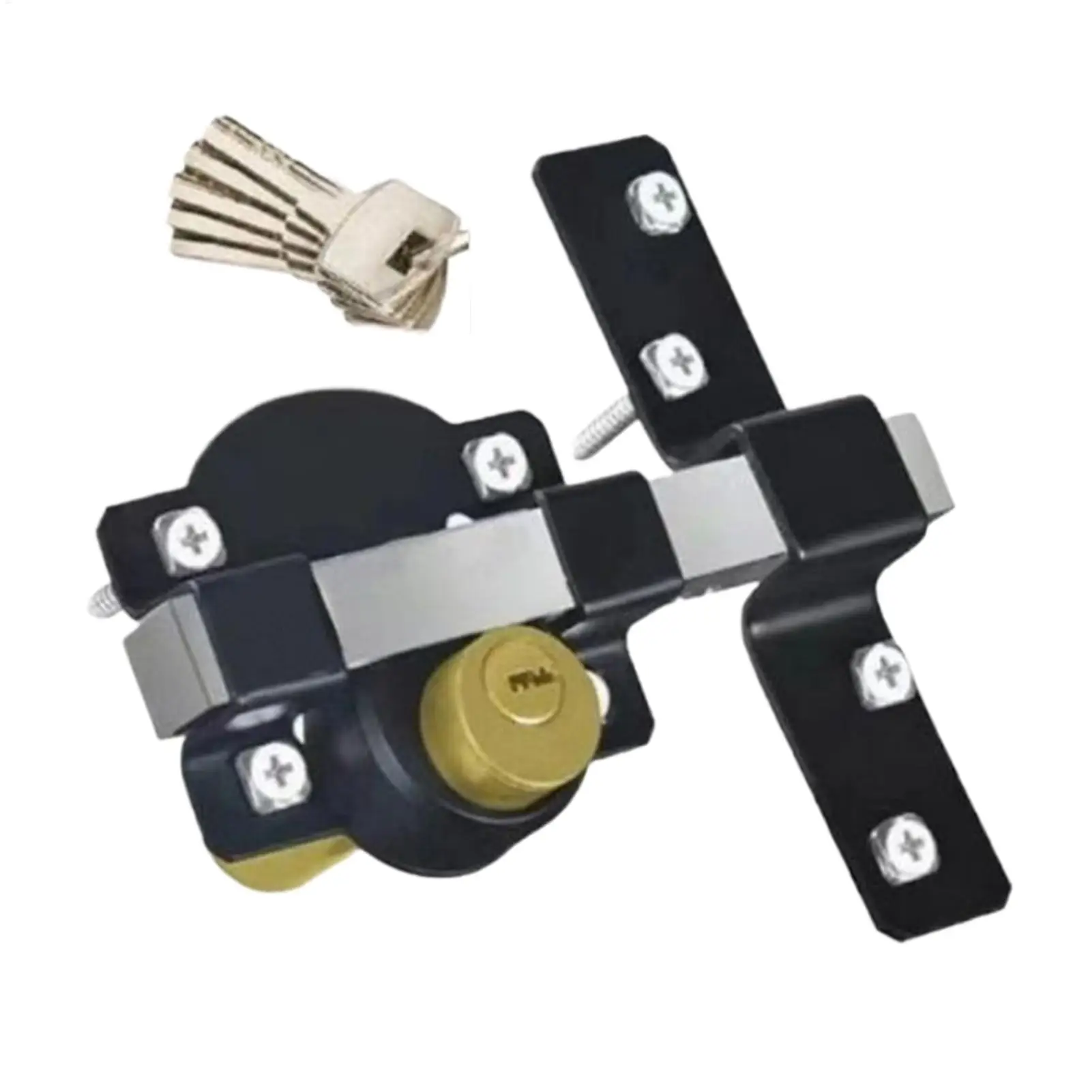 

Barn Door Lock Double Sided Safety Door Latch Outdoor Long Throw Lock for Backyard Shed Barn Courtyard Garage Garden Farm Fence