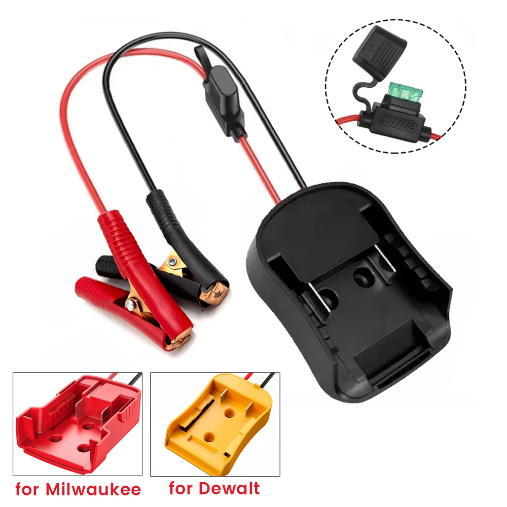 

Car Emergency Power DIY Adapter Automotive 30A Fuse Igniter Jump Starter for Makita for Milwaukee for Dewalt 18V Lithium Battery
