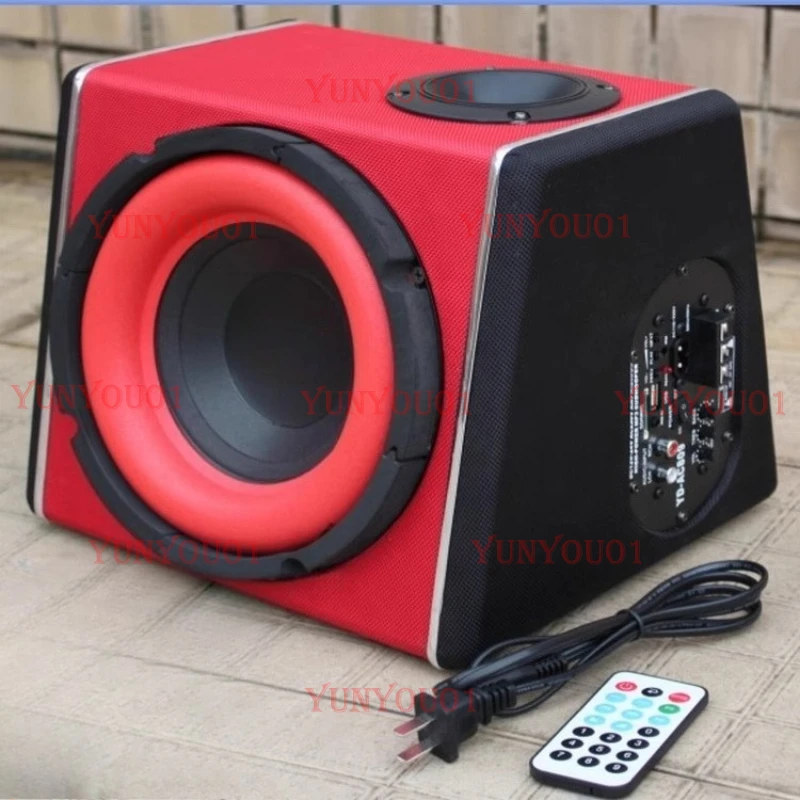 

8-дюймовый автомобильный сабвуфер 880 Вт, 12В/220В/24В, активный, с Bluetooth и радио