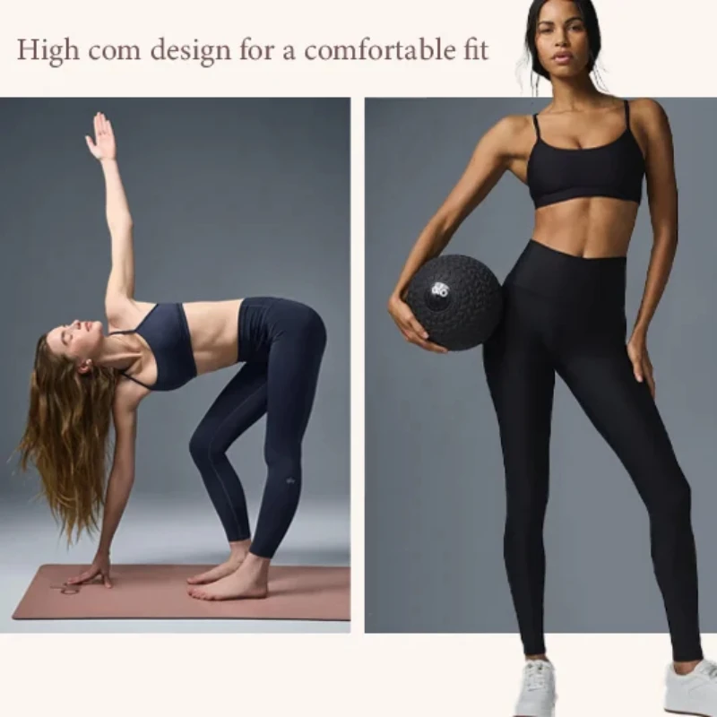 AL Yoga Sports Seamless Pants High Impact Yoga Pants Fitness Pants Butt Lift Pants Abdominal Control Meditation Training Pants