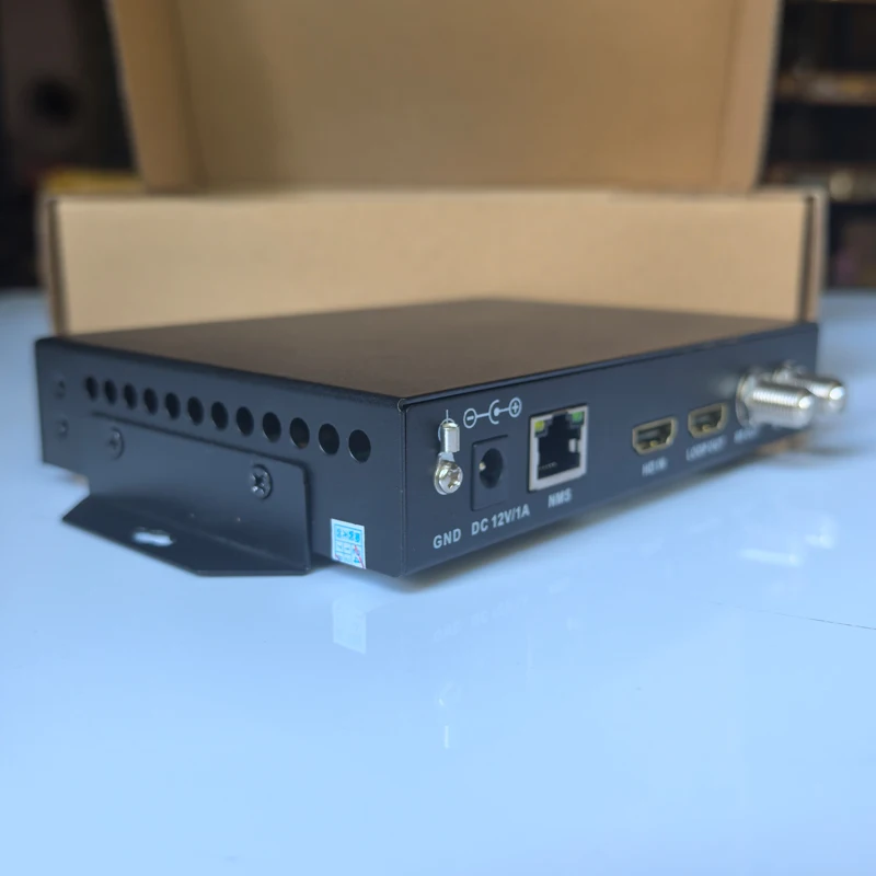 Modulateur de codage transparent unidirectionnel HDMI vers ATSC, panneau unique, équipement frontal de télévision numérique du système TV d'hôtel