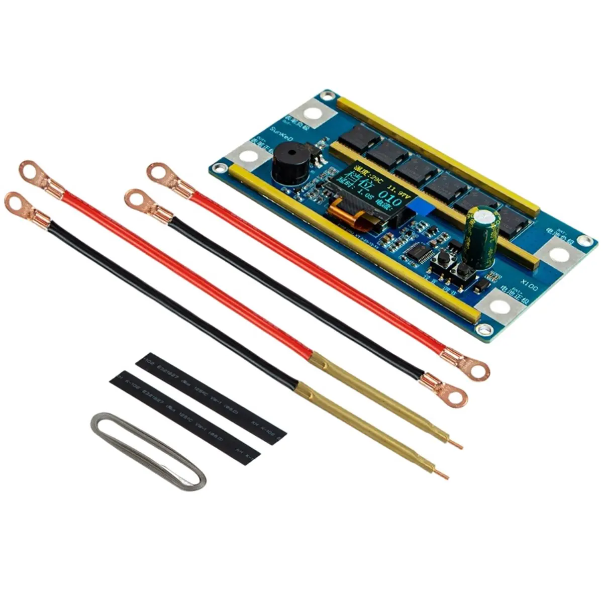 【TODAY-BUY】~@ 100 Gears DC12V Spot Welder Kit Digital Power Adjustable Spot Welding Pen 12V Battery Control Board Double MOS