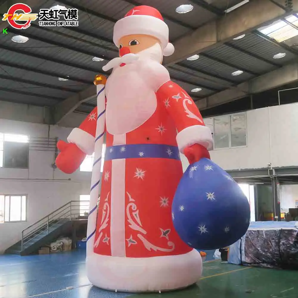 Dekoracja świąteczna dmuchana na Nowy Rok 2026, dmuchany Święty Mikołaj, bałwan, model drzewka bożonarodzeniowego z dmuchawą.